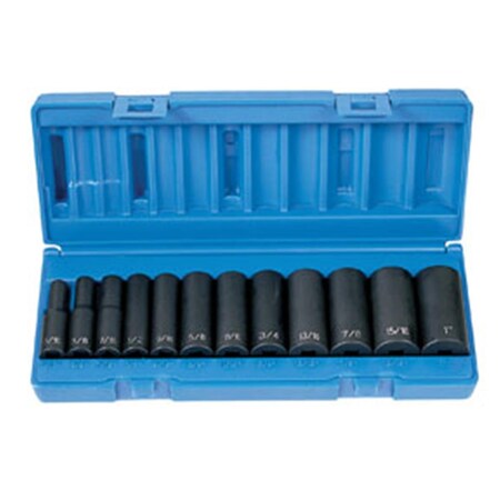 Cool Kitchen 1213D 0.38 in. Dr; 6Pt; Sae Deep Impact Set; 12Pc CO373624